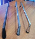 304 Material Stainless Steel Frameless Shower Door Handles Scratch Resistant
