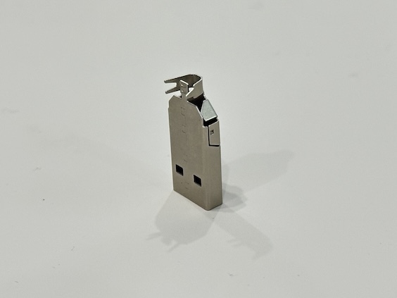 USB 2.0 AM Connector 2-Piece Nickel-Plated Housing | Wire Cable Electrical Terminal Connector for Customization & Power Transmission