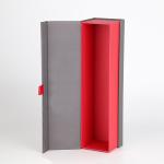 Crepack Flip Top Cardboard Boxes For Wine Bottles Single Spirits Bottle Luxury