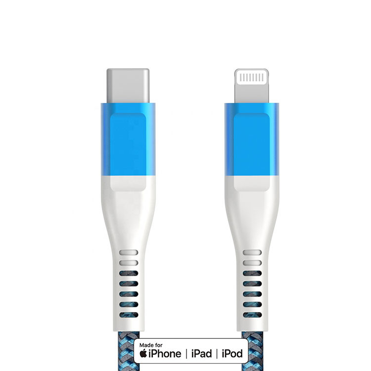 Custommized Type C To Lighting Cable From Original MFI Certified MFI Cable Manufacturer C94 8 pin 3A Fast Charger Cable