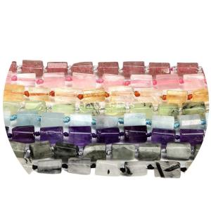 Wholesale Wholesale Natural Crystal Gemstone Cylinder Shape Beads Agate Cylinder Loose Bead Accessories for DIY Jewelry Making from china suppliers