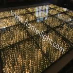 Wedding Event Show Rental Tempered Glass 3D Starry Dance Floor LED Star Mirror