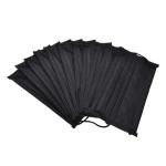 17.5x9.5cm Disposable Black Face Mask / Black Earloop Mask For Building Site
