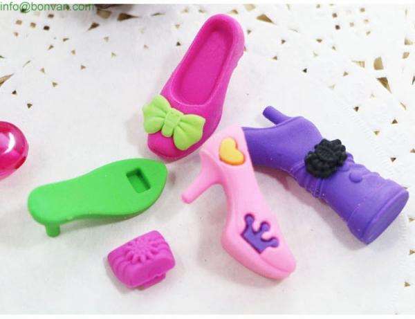 Quality wholesale new products jumbo size pencil eraser,kids eraser,Shoe shape eraser, shoe eraser for sale
