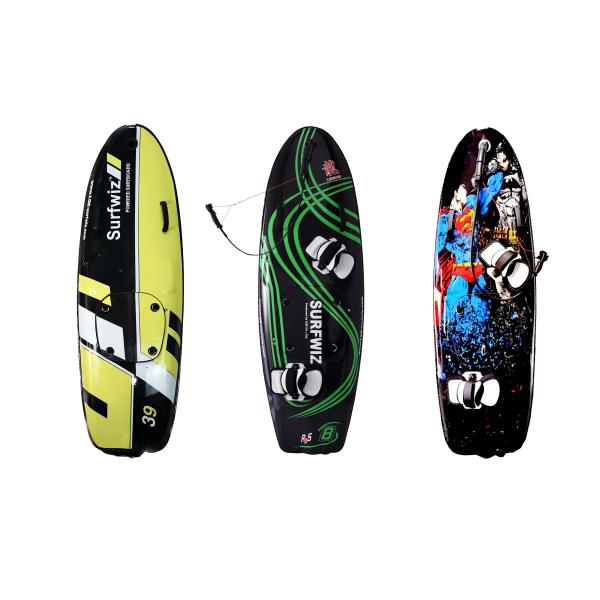 Black BluePenguin EFI Surfboard 1800*600*150 Mm Big Fuel Tank Electric Hydrofoil