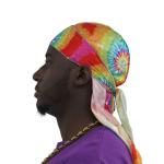 Satin Men Stretchy Cap Hip Hop Design Durag