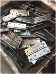 Nickel Plated Metal Door Hinges Easy Installation Unpolished With Screw Holes