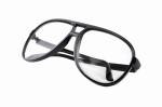 Amber Plastic Diffraction Glasses Spiral