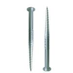 Hot Dipping Metal Ground Screw Piles Steel Anchor Helical Length 1000~3500mm
