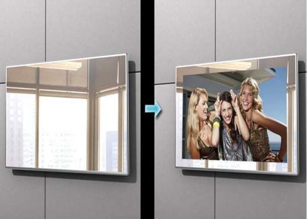 32" 43" 55'' Mirror Digital Signage Wall Mounted 4k Hd 500cd/m2 Brightness 50/60