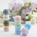 17mm Hexagon Silicone Teething Bead Eco Friendly Safety Chewable For Baby