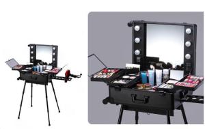 Wholesale Professional Rolling Makeup Organizer With Mirror And Lights For Makeup Goods from china suppliers