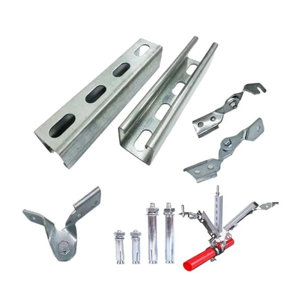 Hot Dip Galvanized Pipe Seismic Brace Bracket Ultimate Solution For Water Pipe