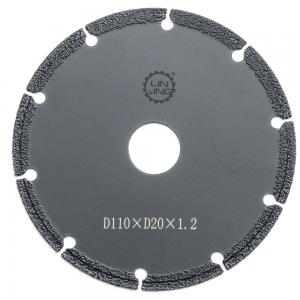 Wholesale D110*D20*1.2 Diamond Cutting Disc Vacuum Brazed for Precise Stone Concrete Cutting from china suppliers