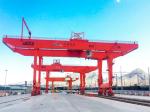 Cabin Control 45 Ton Rail Mounted Container Gantry Crane For Lifting