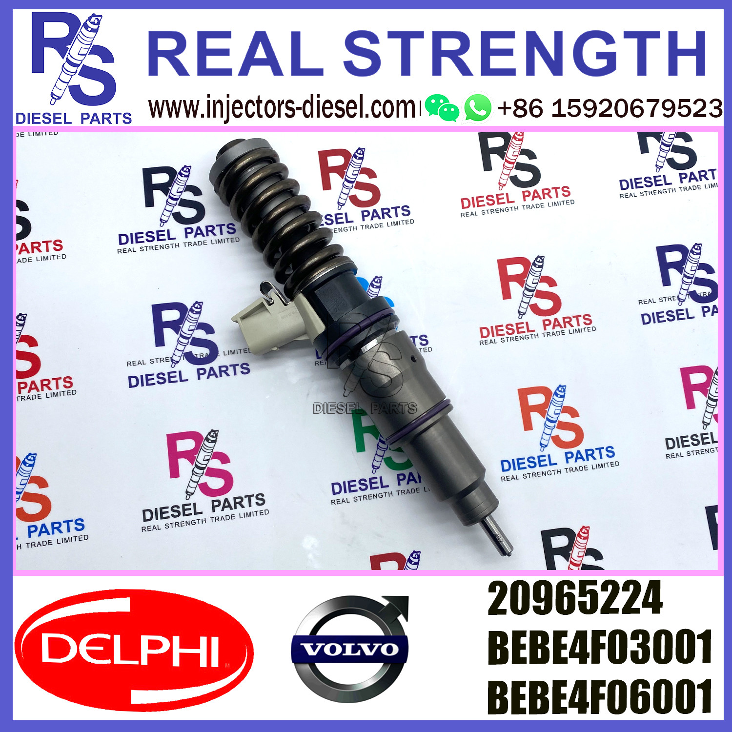 DELPHI 4pin 20965224 21028628 Diesel pump Injector V-O-L-V 20965224 21028628 21106498 E3.3 for V-O-L-V MD11 US07