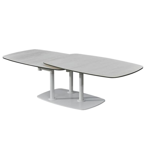 Modern Living Furniture Quality Durable Western Style Fashion Tempered Glass Dinning Table Sets