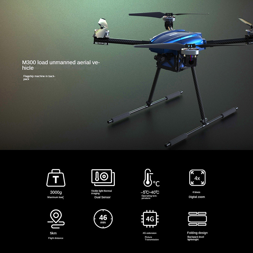 ZAi Industrial Rescue Drone 5KM Control Range Thermal Drone 3KG Payload UAV
