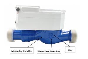 Wholesale Battery Type Lithium Battery Industrial Water Flow Meter with Dynamic Range R100 from china suppliers