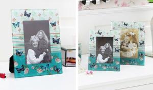 Wholesale 5x7 Glass Photo Frames / Personalized Glass Picture Frames Table Decoration from china suppliers