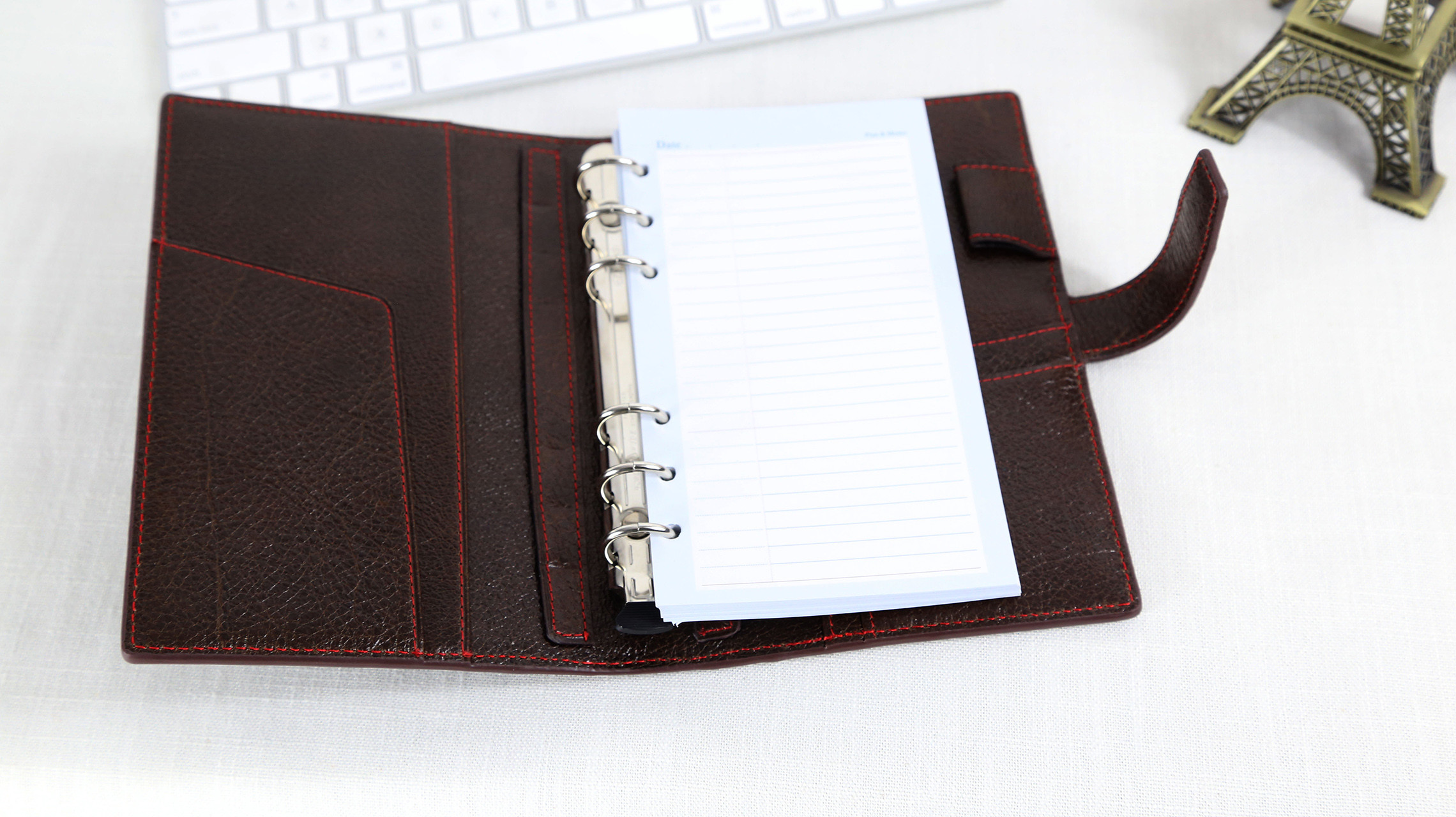 8.6 X 6.6 Inches Travel Journal Notebook / Refillable Brown Vintage Lined Notebook