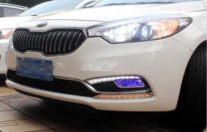 Wholesale LED Daytime Running Light for KIA K3 2014 Fog Lamp Frame Daylight from china suppliers