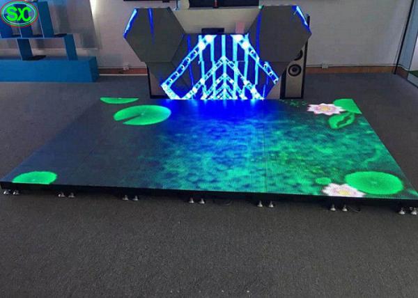 P4.81 disco LED dance floor display rental , led stage floor anti-collision
