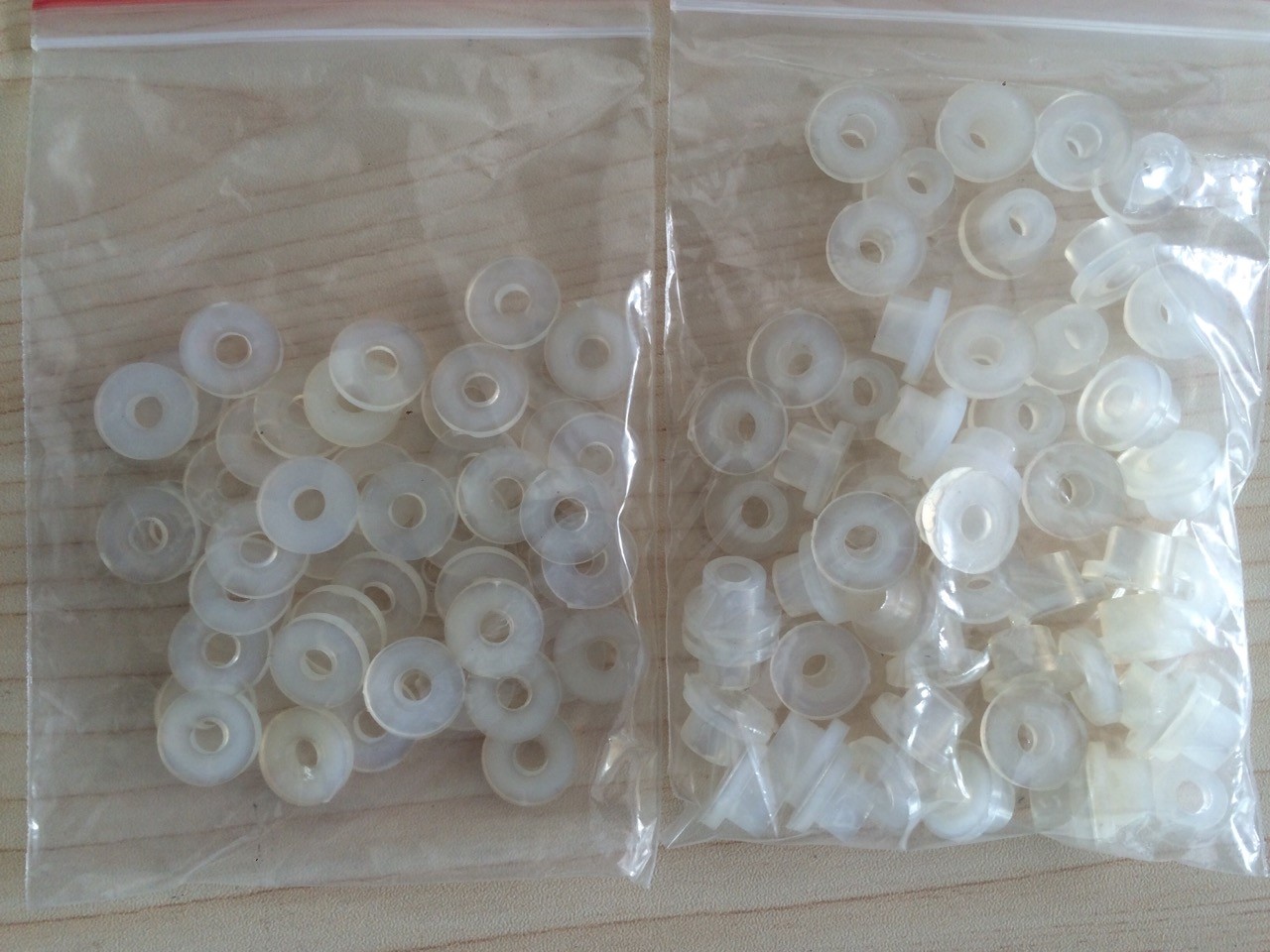Yin Auto Cutting Machine Parts , Cutter Accessories White Middle Wheel Rubber Gasket