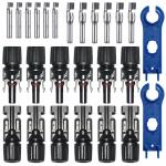 AWG 14-10 Solar Panel Wire Connectors Multipurpose 6 Pairs for outdoor