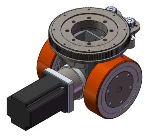 Wholesale 3KW Robot AGV Steering Wheel Large Heavy Duty Forklift Drive Wheel from china suppliers