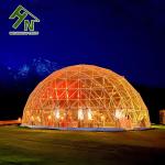 14m Transparent PVC Igloo Geodesic Dome Tent For Big Party Exhibition