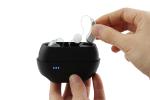 Silver Open Fit Behind The Ear Hearing Aids NiMH Rechargeable Ear Amplifier