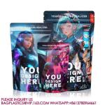 Recyclable Sachet Packaging Bags Smell Proof Die Cut 3.5g Mylar Bags For Small
