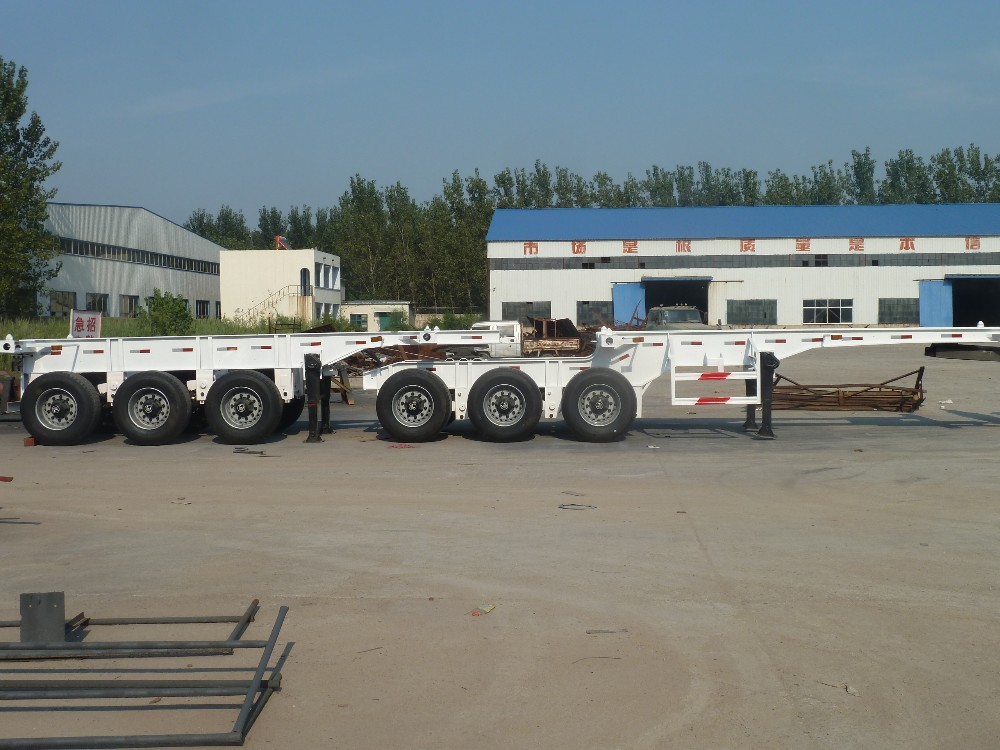 20ft Container Interlink Truck Skeleton Super Link Semi Trailer with FUWA BPW Axles