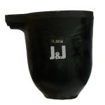 Silicon Carbide Graphite Crucible With Pouring Nozzle Cylindrical Shape