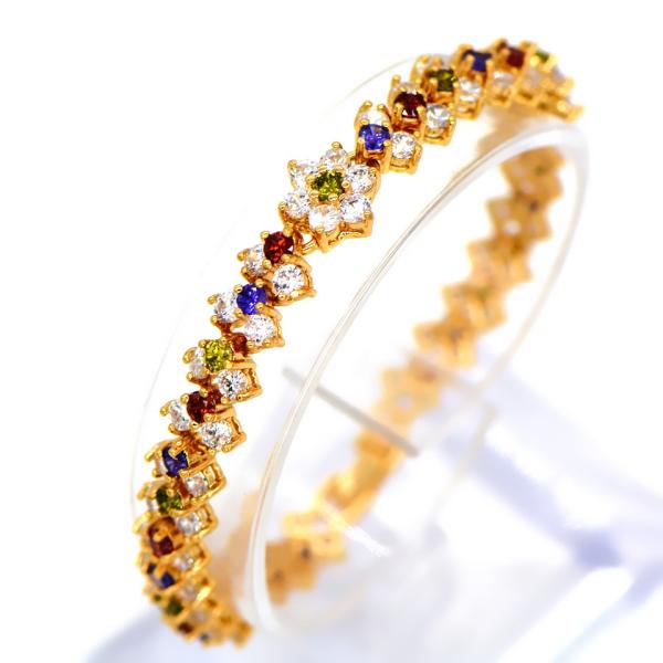 Classic 18K Gold Plated Cubic zirconia Bracelet & bangles factory wholesale high