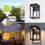 Stainless Steel Solar Garden Lights Bright LED Powered Fence Lamp LED Lawn
