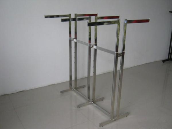 Stainless Steel Clothes Display Hanging Rack Metal Clothes Stand With ODM / OEM Service