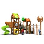Amusement Park Plastic Kids Playground Slide Toys LLDPE Outdoor With Swing