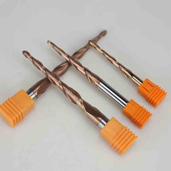 55 Degree Wolfram Steel CNC Router Bits Customizable OEM Spherical Milling Cutter Metal Alloy Tapered Ball Nose End Mill