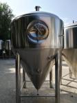 Silver 2000L 3000L Brewery Tanks Stainless Steel Beer Conical Fermenter