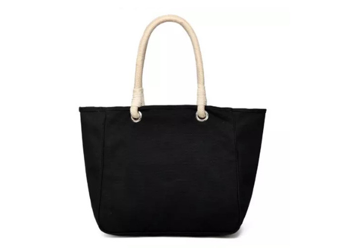 Custom Eco - Friendly Washable Grocery Tote Bags 12oz Cotton Canvas For Women
