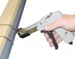 Silver Stainless Steel Cable Tie Tool Gun Type For 4.6mm - 8mm Width Cable Ties