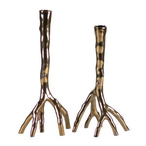 Wholesale Tree Root Flower Design 350mm Dining Table Candle Holder from china suppliers