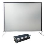 200" 16 by 9 front and rear fast fold projector screen portable projection