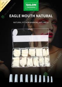 China Salon Beauty False Eagle Month Nail Tips French Acrylic Extra Long Half Cover Tips on sale