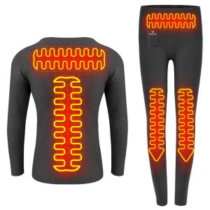 Wholesale Electric Heated Thermal Underwear Set Rechargeable Men's Travel Heated Pants and Top from china suppliers