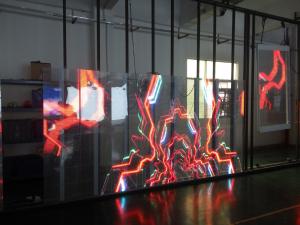 Wholesale Hanging Style Transparent led video display panels 1000*500mm/ 1000*1000mm from china suppliers