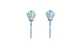 Silver Painting Coffin Screw Plastic And Metal Casket Components For Casket