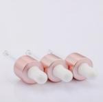 20/410 Aluminum Plastic Essential Oil Bottle Dropper Cap Brushed Wire Drawing